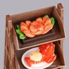 Miniature Mini Seafood Shelf Small Model Play House Toy Mini Simulation Scene Doll House Food Play Ornament