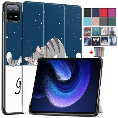 Housse pour Xiaomi Pad 6 2023 étui 11 pouces tablette Funda pour Xiaomi MiPad 6 Pro Mi Pad 6 Pro étui Etui cuir PU Caqa + stylet