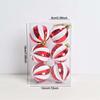 6pcs Plastic Painted Christmas Balls Pendant Merry Christmas Decor  Merry Christmas Decoration