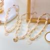 1PC Summer Hot Sale Jewelry Simple Scallop Pendant Necklace Women's Versatile Hand-woven Collarbone Chain Women