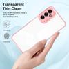 KEYSION Shockproof Clear Case for Samsung M14 5G A24 A14 Transparent TPU Silicone + PC Phone Back Cover for Galaxy A24 4G M14 5G