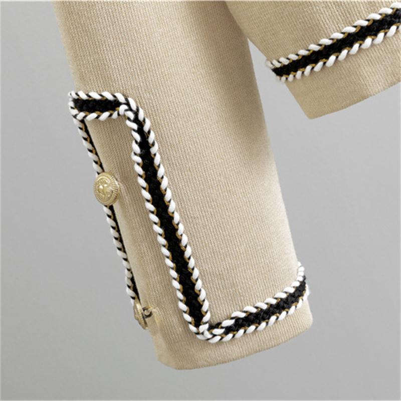 Autumn And Winter Fashion Temperament Knitted Cardigan Set For Women Slim And Fragrant Style Two Piece Set