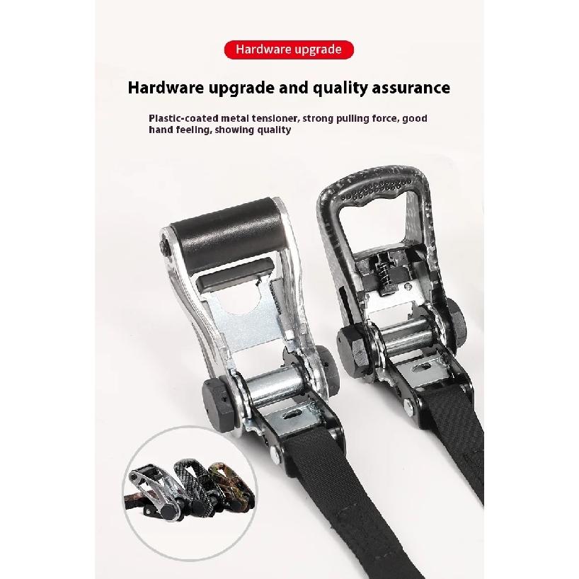 For Luggage Goods Transportation Outdoor Camping 3m/4m/5m Cargo Strap Ratchet Tensioner Freight Car Fixed Tightener Tighten Rope