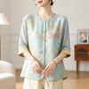 Women's Plus Size New Chinese Style Summer Cardigan Top