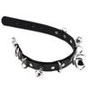 Sexy Punk Gothic PU Leder Halsband Metall Link Kette Glocke Halskette Frauen Schwarz Halsband Kragen Cosplay Schmuck Harajuku Zubehör
