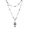 Dark Style Double-Layer Cross Necklace: Trendy Choker for Women