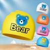 Kids Swimming Caps Cartoon Swimming Cap for Boys and Girls Adult Bear Printed Swim Caps for Women Swim Cap Swimming Accessories