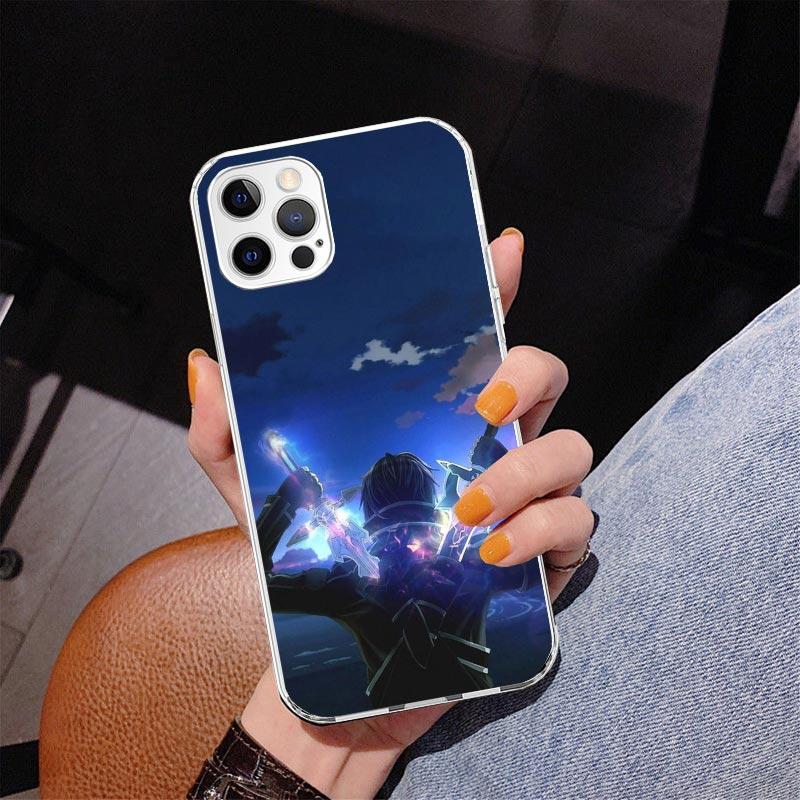 Sword Art Online Anime Phone Case For iPhone 17 Air 16 Pro Max 16E 15 + 14 Plus 11 12 13 Mini 7 8 SE Gift Print Cover Fundas 17