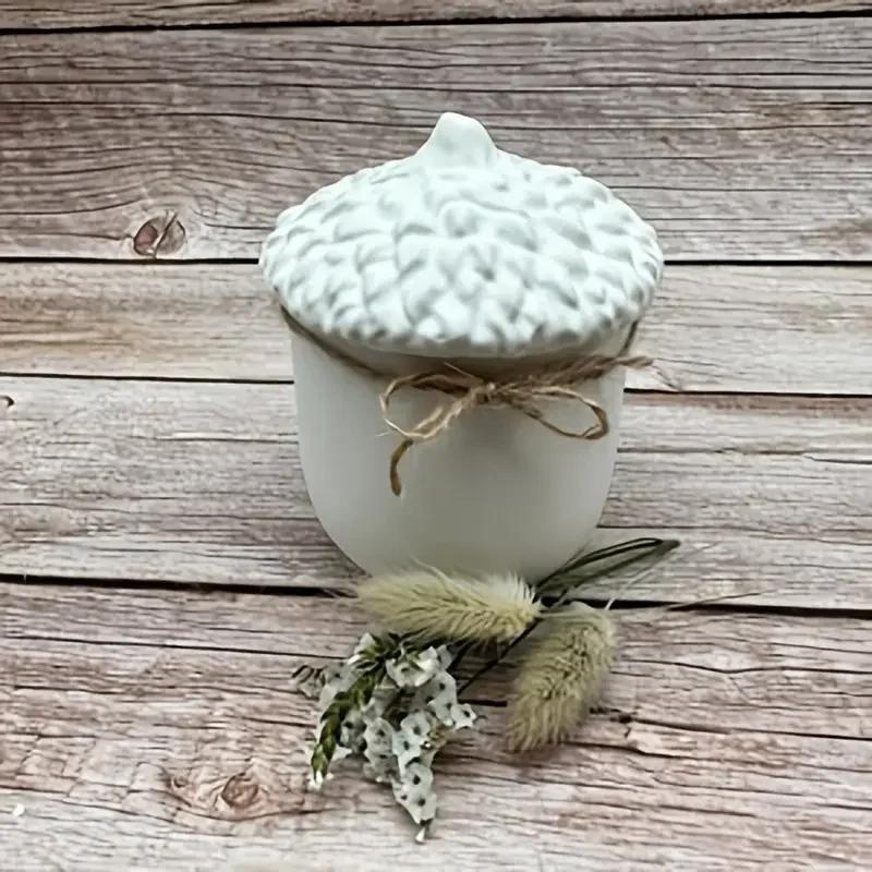 Latest Models Pine Cone Jar Silicone Mold, Plaster Jar Mold, for DIY Flower Pots, Candlesticks, Pen Holders, Storage Jars