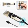 Electric Dog Grooming Clipper, Cordless Pet Grooming Kit Hair Clipper Kit (Gold)-Good