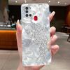 For Samsung Galaxy A21s Phone Case SM- A217F Capa Flower Butterfly Protective Thin Cases Transparent Soft Silicone TPU Cover