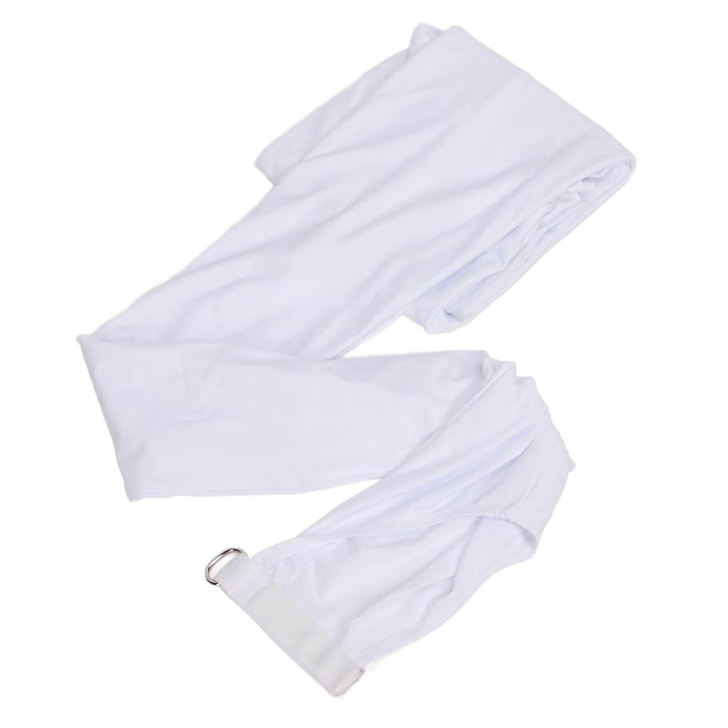 Speaker Stand Cover DJ Tripod Stretch Skirt Adjustable Stretchable Polyurethane Fiber Skrim White