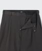 MUSINSA STANDARD One-Tuck Loose Tapered Hidden Banding Slacks [Gunmetal]