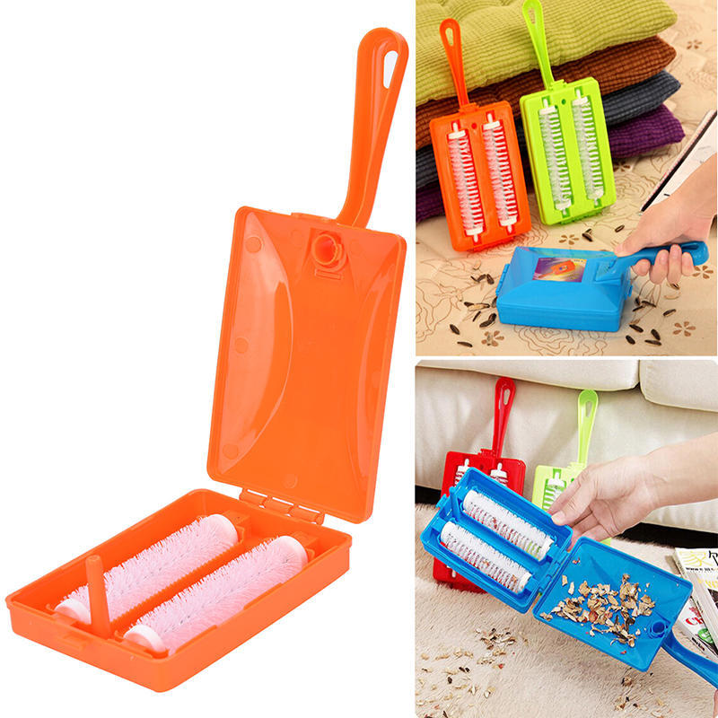 Handheld Carpet Table Sweeper Crumb Dirt Fur Brush Cleaner Collector Roller