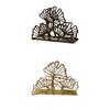 Decorative Metal Napkin Holder with Leaf Design and Open Access for Tissues, Note Paper, and Table Napkins On Tables