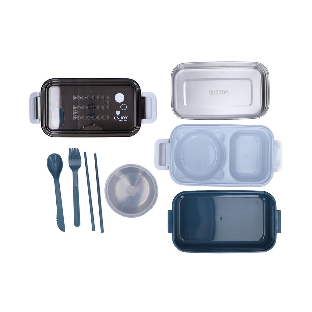 Lunch Box 2 Tier Stackable Container Folding Buckle Stainless Steel Insulated Lunch BoxTony Carolan Stainless Steel