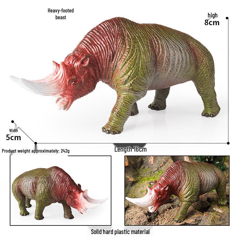 Prehistoric Beast Toy Model - Solid Heavy-Footed Animal Replica for Boys & Girls, Paleontological Display & Gift
