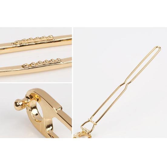 Unique Girl Pin Shape Hair Clip Women Hair Style Pin Clip Charm Hair Ornament