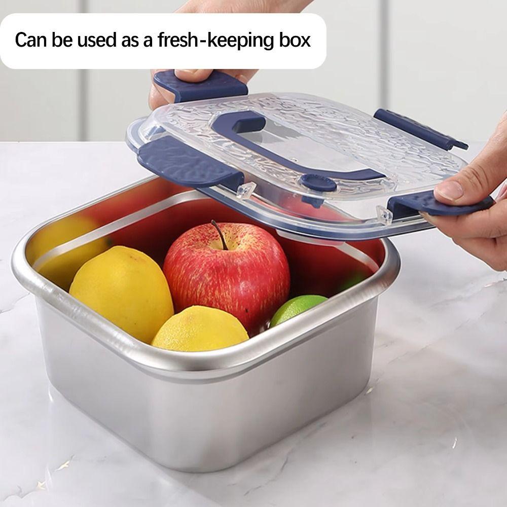 With Basket Multifunctional Deep Fryer Large Capacity Stainless Steel Frying Pan  Household Use
