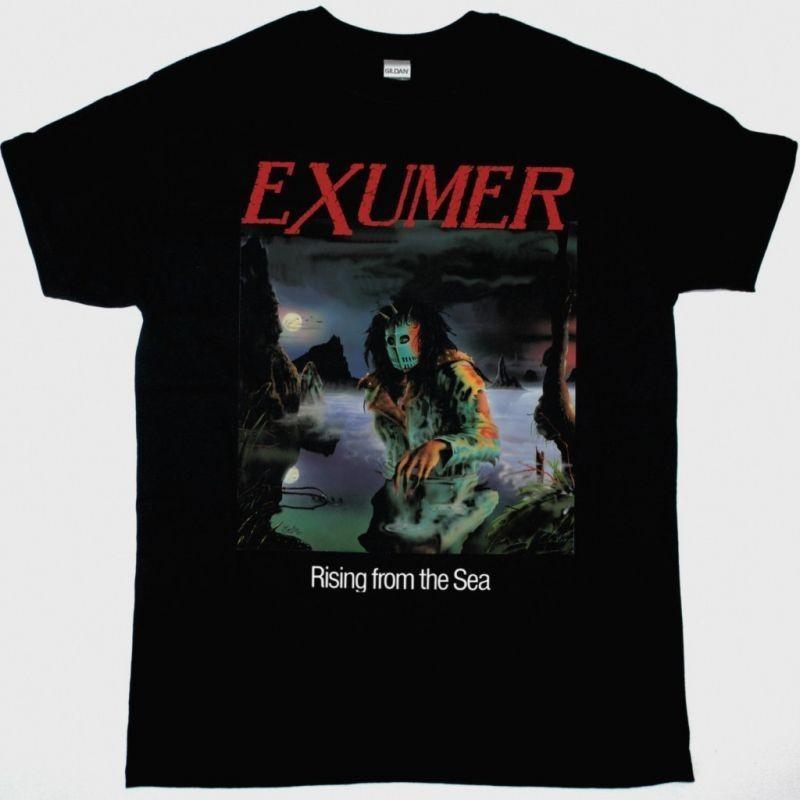 Collection EXUMER Band FROM THE SEA Cotton Black T Shirt For Men UR595 Unisex T-Shirt M