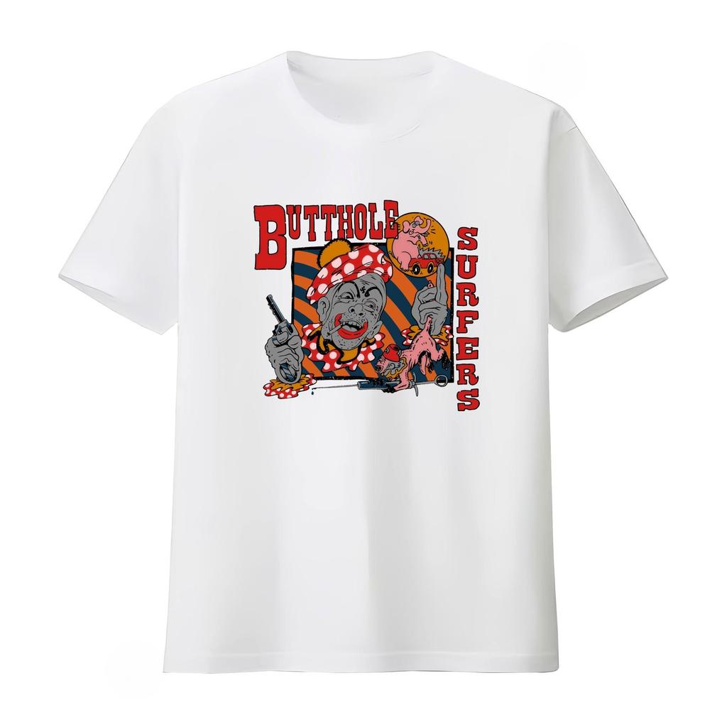Butthole Surfers T Shirt Retro Punk Band Design with Bold Artwork Locust Abortion Technician Widowermaker 2026 Summer Unisex Women