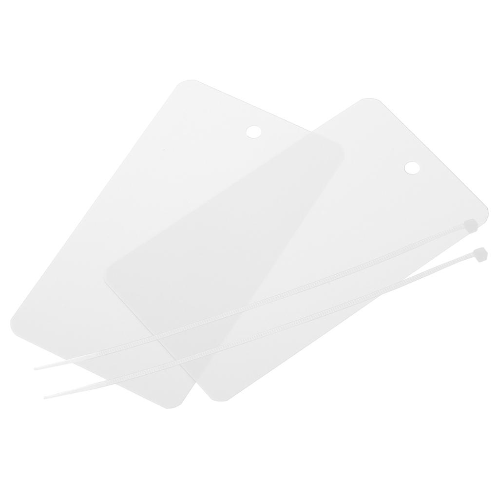 50pcs 3.2x5 Inch Waterproof Wires Plastic Shipping Tags for Product Identification Tags Valve Marking Outdoor Tagging