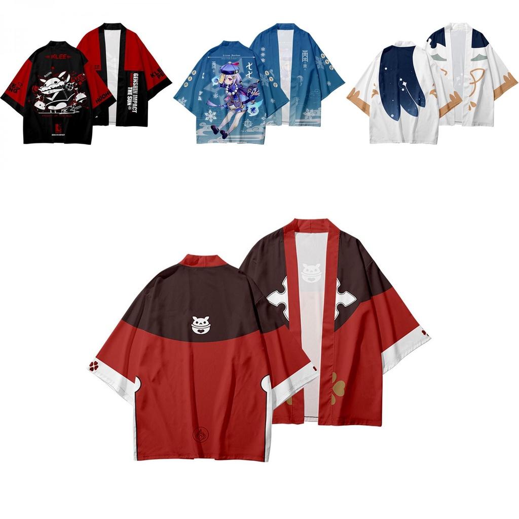 Genshin Impact Cosplay Kimono Costume For Adults With Exquisite Breathable Fabric