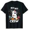 All Sizes S 5XL Men's Black White Immortal Faces Band Poster Boo Boo Crew Ghost Nurse Retro Halloween Nursing RN T-Shirt