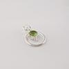 Peridot Gemstone 925 Sterling Silver Handmade Jewelry Designer Round Pendant 1.2" For Her PP-8-10