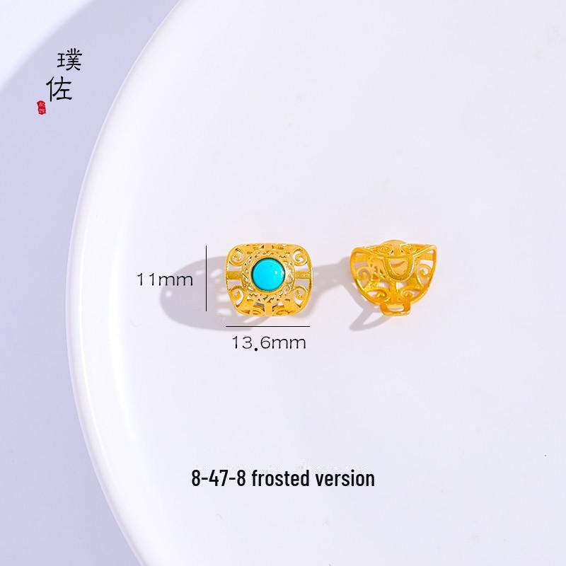 Vietnamese Gold Sand DIY Jewelry: Frosted Ring, Bracelet Buckle, Hand-Twist Accessories for Women