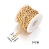 2-5Yards/Roll Aluminum Twisted Chains Gold Silver Extension Link Chain For DIY Handmade Bracelet Necklace Connectors Accessories