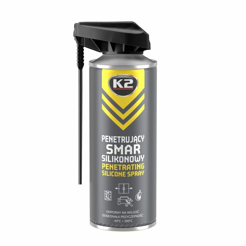K2 Smar Silikonowy Bezbarwny Do Gum I Plastików 400 Ml