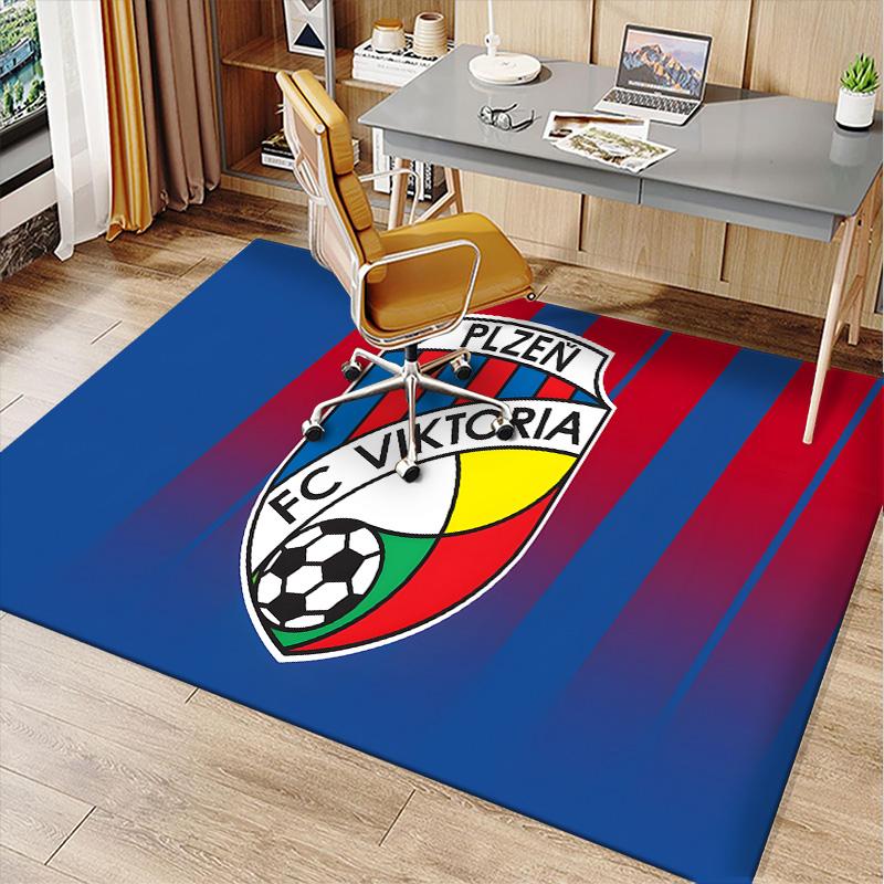 Fc Viktoria Polyester Carpet, Soft Indoor Mat for Office Chair, Living Room, Computer Desk - Decorative Home Office Rug Design