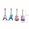 1/4pcs Mini Simulation Electric Guitar Popular Guitar Matching Miniature Scene Props Doll House Model Accessories