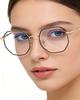Xiaomi Classic Blue Light Blocking Women Glasses Frame Fashion Metal Spring Hinge Eyewear Optical Prescription Eyeglasses Frames