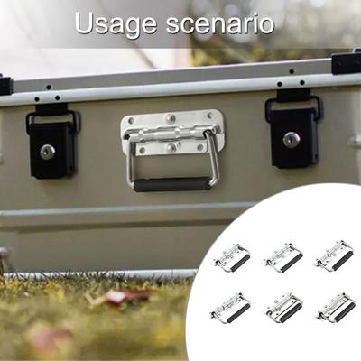 Pack Of 5 Spring Loaded Folding Handles Folding Handles with Spring Compact Designs Handle for Storage Boxes & Toolboxes