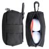Mini Golf Waist Bag with Clip, Golf Ball Storage Pouch with Tee Holder, Golf Accessory Zipper Bag, Men Women Golfer Gift