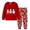 Children's Home Wear Pajamas Set Long-sleeved Tops And Long Pants Two-piece Coat Play Christmas Clothes