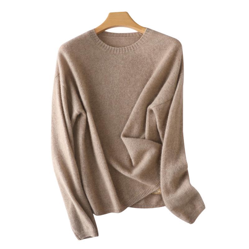 2026 Le Kasha Women's Autumn/Winter Cashmere Round Neck Long Sleeve Pullover Sweater