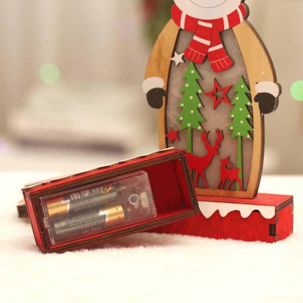 Creative Wooden Christmas Ornaments Durable Christmas Decoration Party Supplies