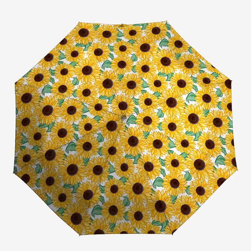 

1pc sunflower pattern Pattern Umbrella Design Automatic Opening and Closing Umbrella, High-quality Travel Umbrella, Lightweight and Portable, -1002129