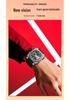 OFNS Herren Mode Quadratische Chronograph Quarz Uhr mit Kalender, Wasserbeständig und Einfache Strichindizes