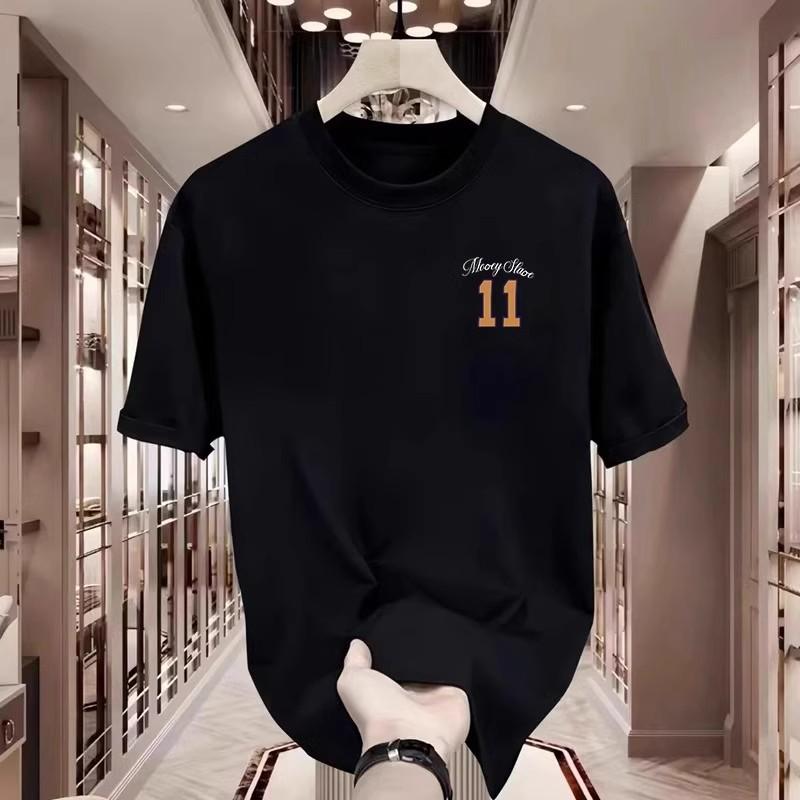 Trendy Brand Short-Sleeved Pure Cotton Men'S Printed T-Shirt Trendy Men'S And Women'S Versatile Round Neck T-Shirt Men'S