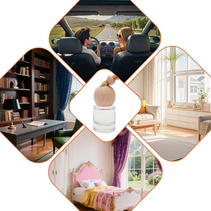 Car Diffuser Bottle 8ml Car Air Freshener Perfume Bottle Refillable Fragrance Interior Accessories Pendant Auto Decoration