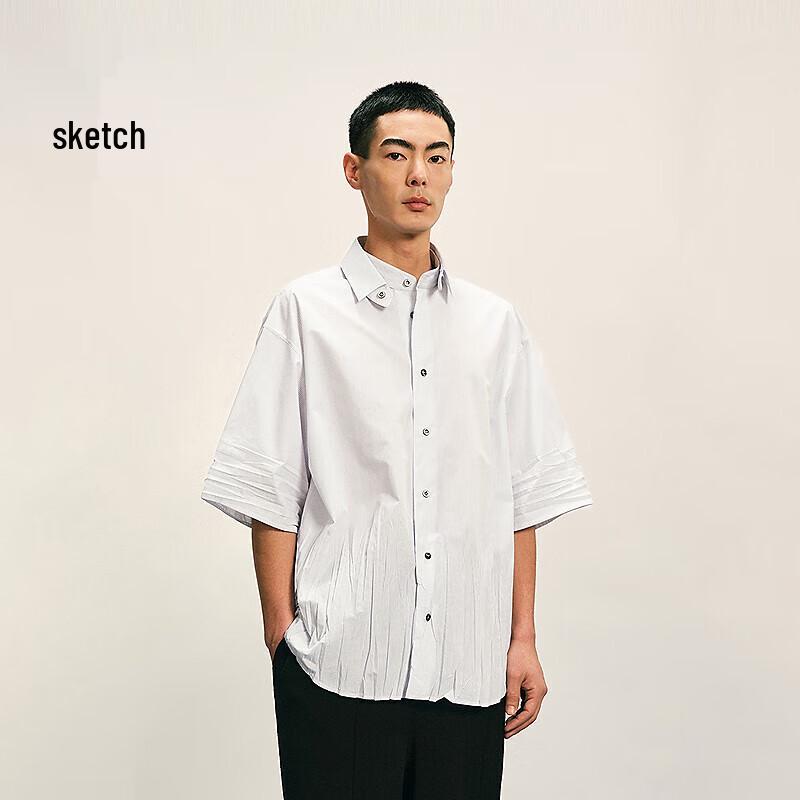 Croquis Men's Autumn 2025 H-Line Short-Sleeve Shirt