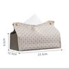 Removable Creative Tissue Box Living Room Tea Table Decor Reusable Eco-friendly Leather Tissue Box Household Storage Accessories