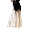Fustă Maxi Plisată din Satin pentru Femei Talie Înaltă Evazată Boho Plisată Casual Elastică Linie A Lungă pentru Femei Elegantă Fluidă Volane Fustă de Bir