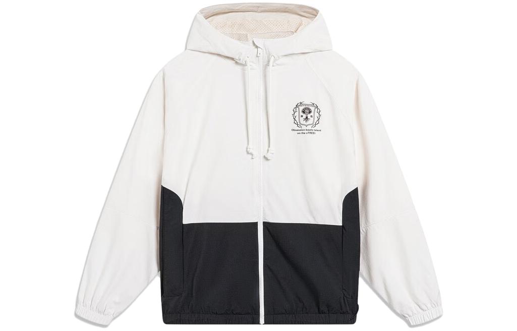 Li Ning Badfive Trench Coat Men s Ivory Black AFDT435-5 M