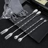 304 Stainless Steel Long-Handle Double-Ended Cocktail Stirring Spoon & Fork