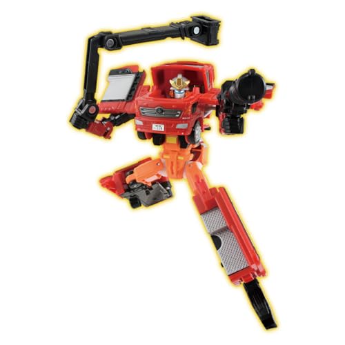 Takara Tomy Tomica Job Laborer JB02 Firebraver Morita Multipurpose Fire Pump Truck MVF Miniature Car Toy for Ages 3 and Up